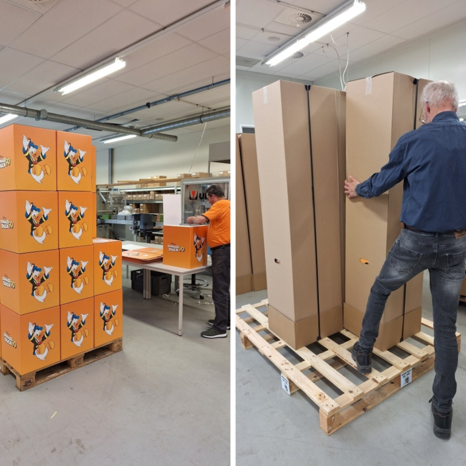 Donald Duck Display inpakken GBG de Betho