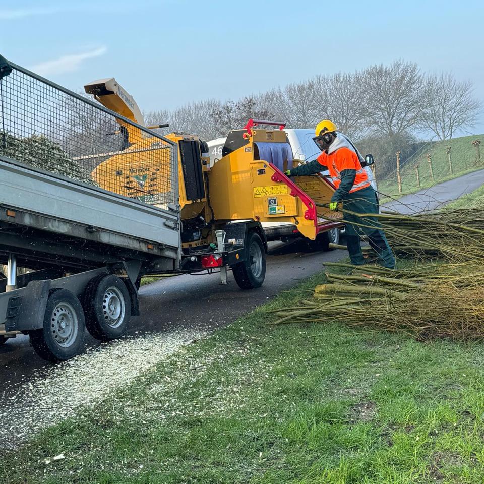 Knotwilgen versnipperen voor een duurzame toekomst De Betho