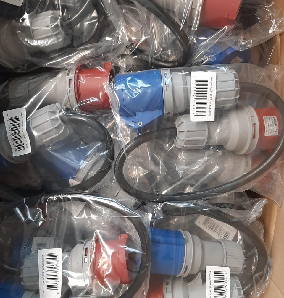 Stekker aan kabel monteren en inpakken de Betho