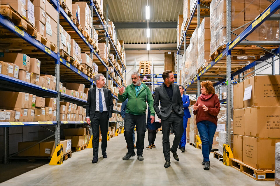 Hugo de Jonge en Harry van der Maas op werkbezoek bij De Betho